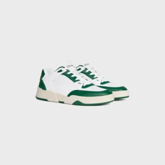 Zapatillas deportivas de cordones bajas CELINE Trainer Ct-09 en piel de becerro y malla
