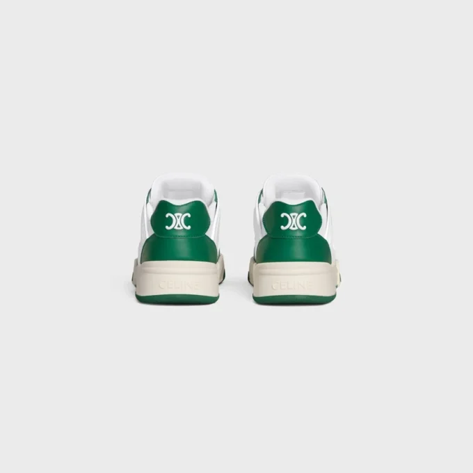 Zapatillas deportivas de cordones bajas CELINE Trainer Ct-09 en piel de becerro y malla Zapatillas deportivas de cordones bajas CELINE Trainer Ct-09 en piel de becerro y malla