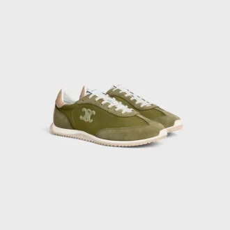Zapatillas Racer de nailon, ante de becerro y piel de becerro