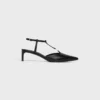 Zapatos de tacón bajo en piel de becerro