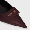 Zapatos de tacón con talón abierto de piel de cordero Zapatos de tacón con talón abierto de piel de cordero